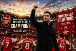 Thank You, Mikel Arteta: A Leadership Lesson Acknowledged by a Lifelong Arsenal Fan