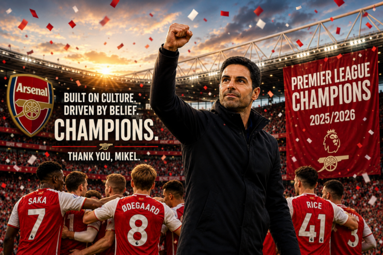 Thank You, Mikel Arteta: A Leadership Lesson Acknowledged by a Lifelong Arsenal Fan